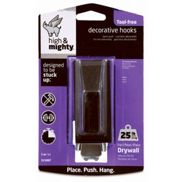 Large Decorative Hook, Bronze, Holds 25-Lbs.