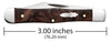 Case Smooth Brown Maple Burl Wood Small Swell Center Jack