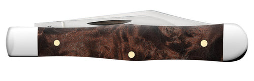 Case Smooth Brown Maple Burl Wood Small Swell Center Jack