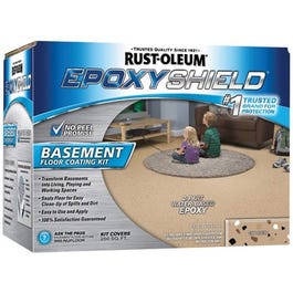 Epoxy Shield Basement Floor Coating Kit, Tan, Gallon
